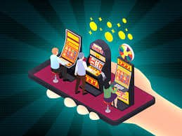 Pengguna dewasa menelusuri menu mobile
